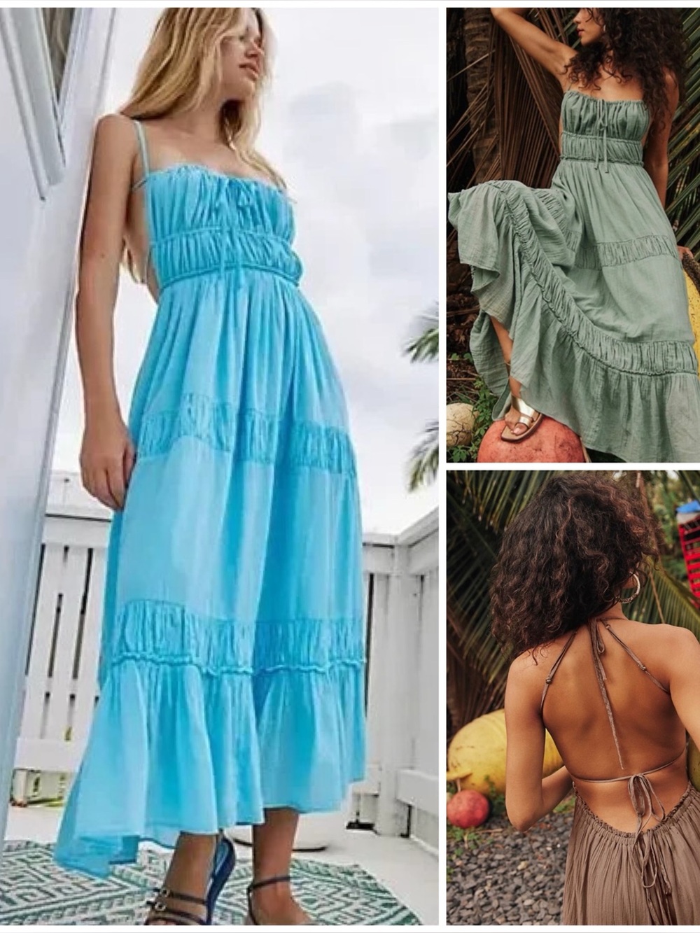 𝓯𝓹 Free People ~  Taking Sides Maxi Dress